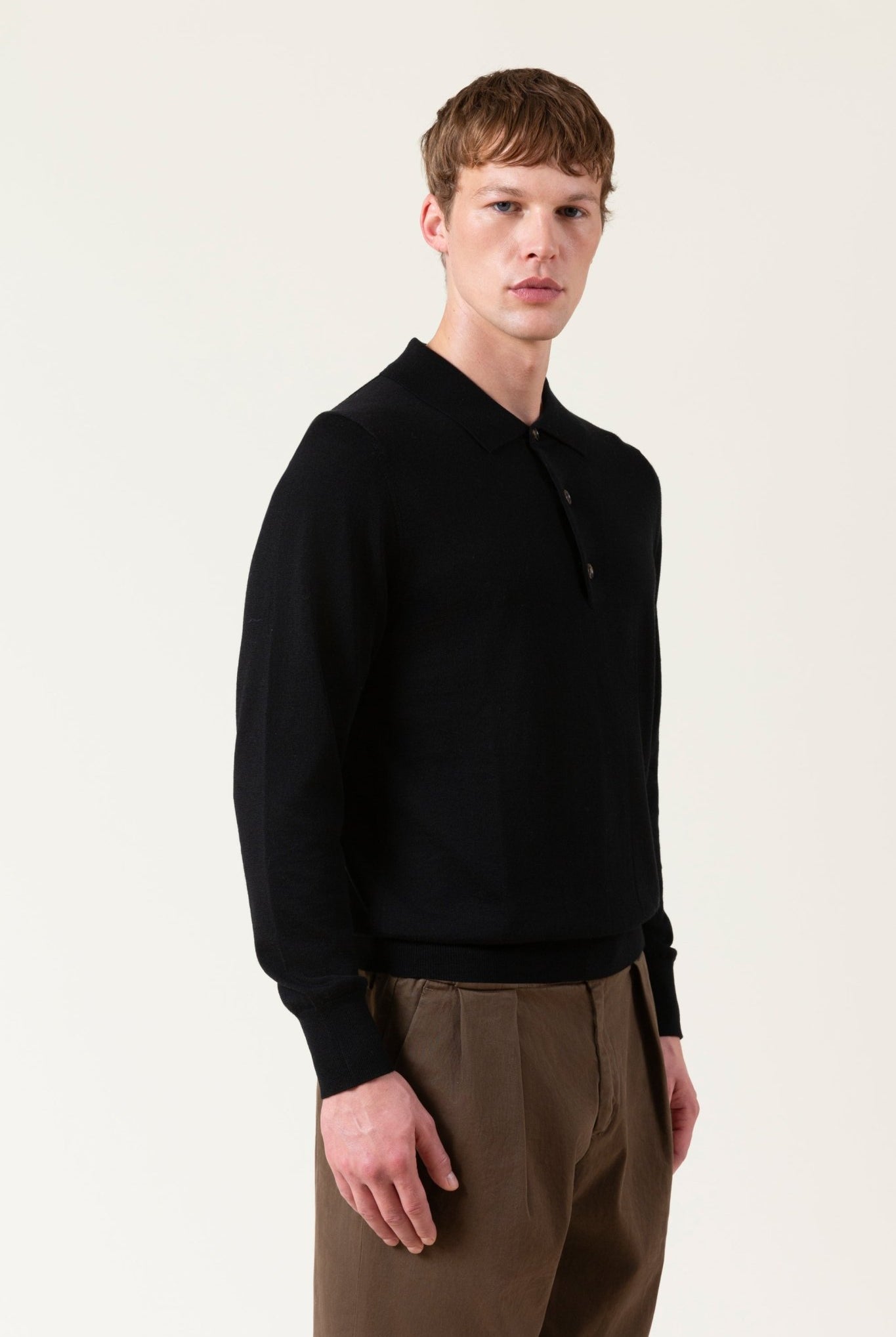 Autore Douglas Merino Wool Polo Sweater - Maglioni - autore - brand - Autore