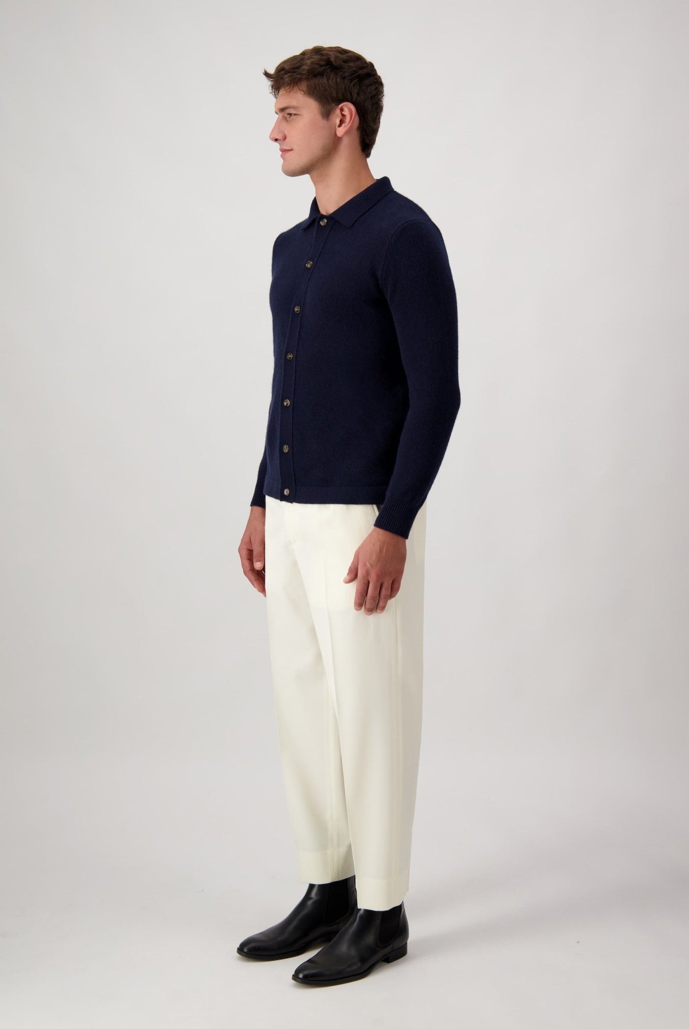 Cardigan Mcllroy In Lana E Cashmere - Maglioni - Autore - Autore