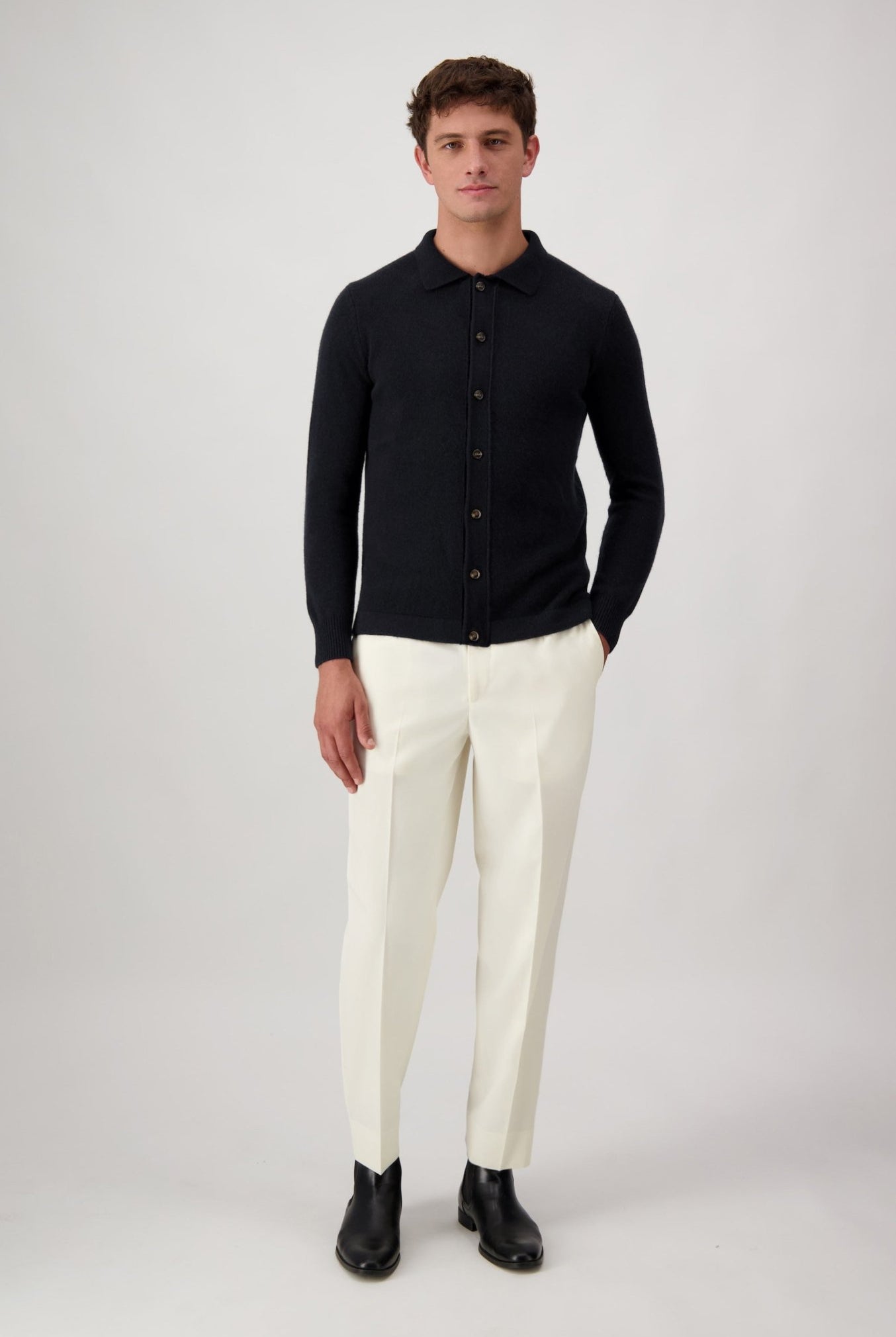 Cardigan Mcllroy In Lana E Cashmere - Maglioni - Autore - Autore