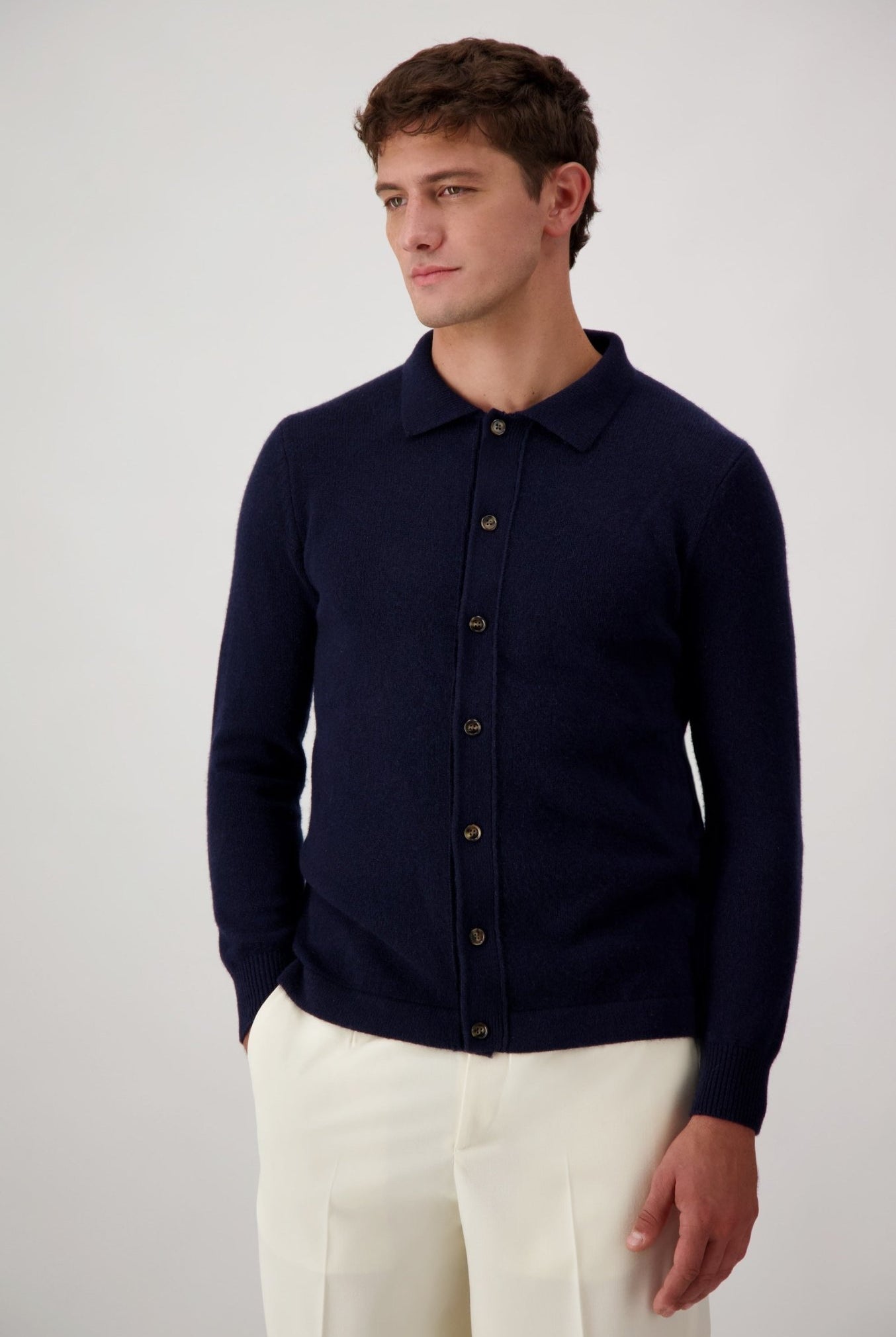 Cardigan Mcllroy In Lana E Cashmere - Maglioni - Autore - Autore