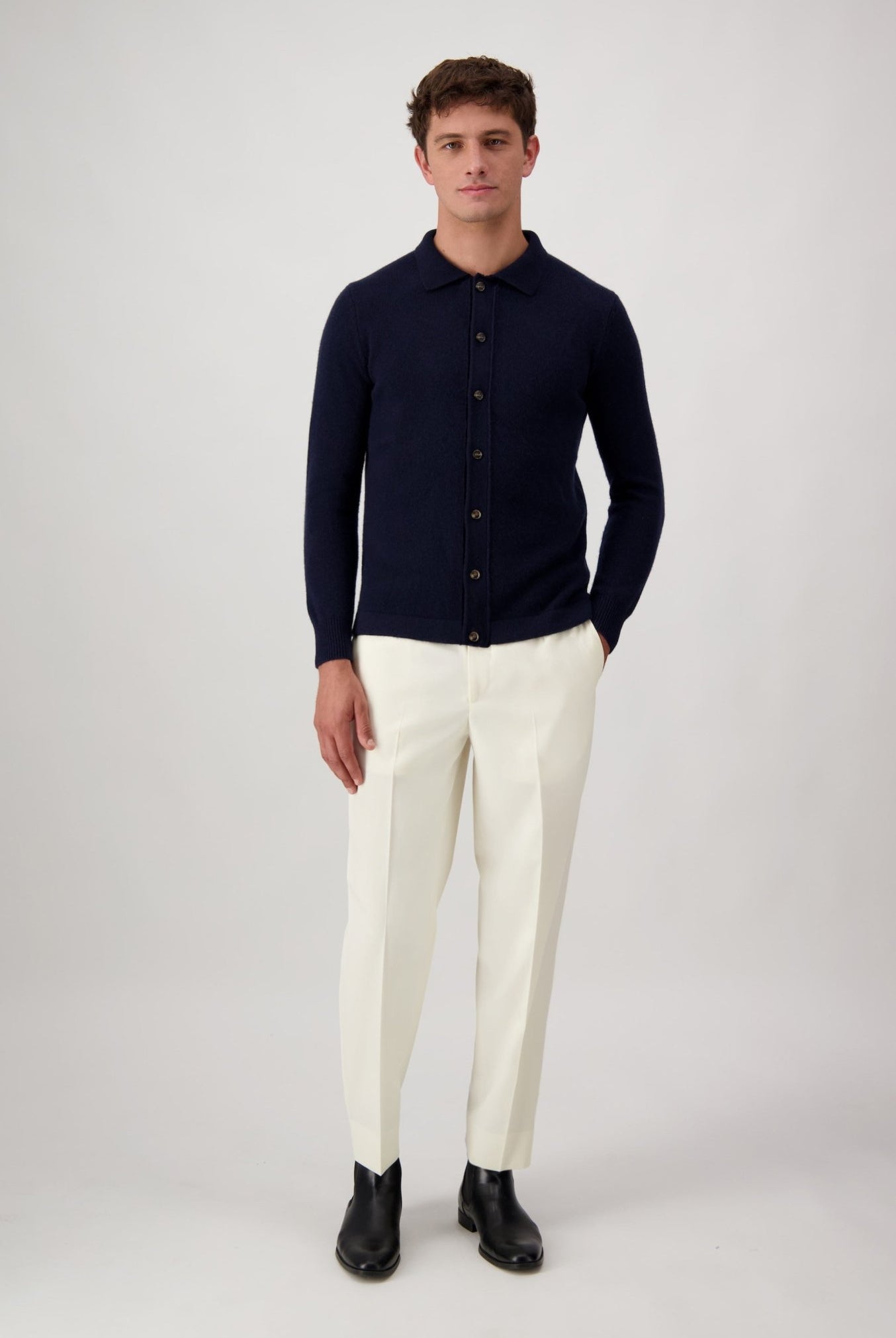 Cardigan Mcllroy In Lana E Cashmere - Maglioni - Autore - Autore