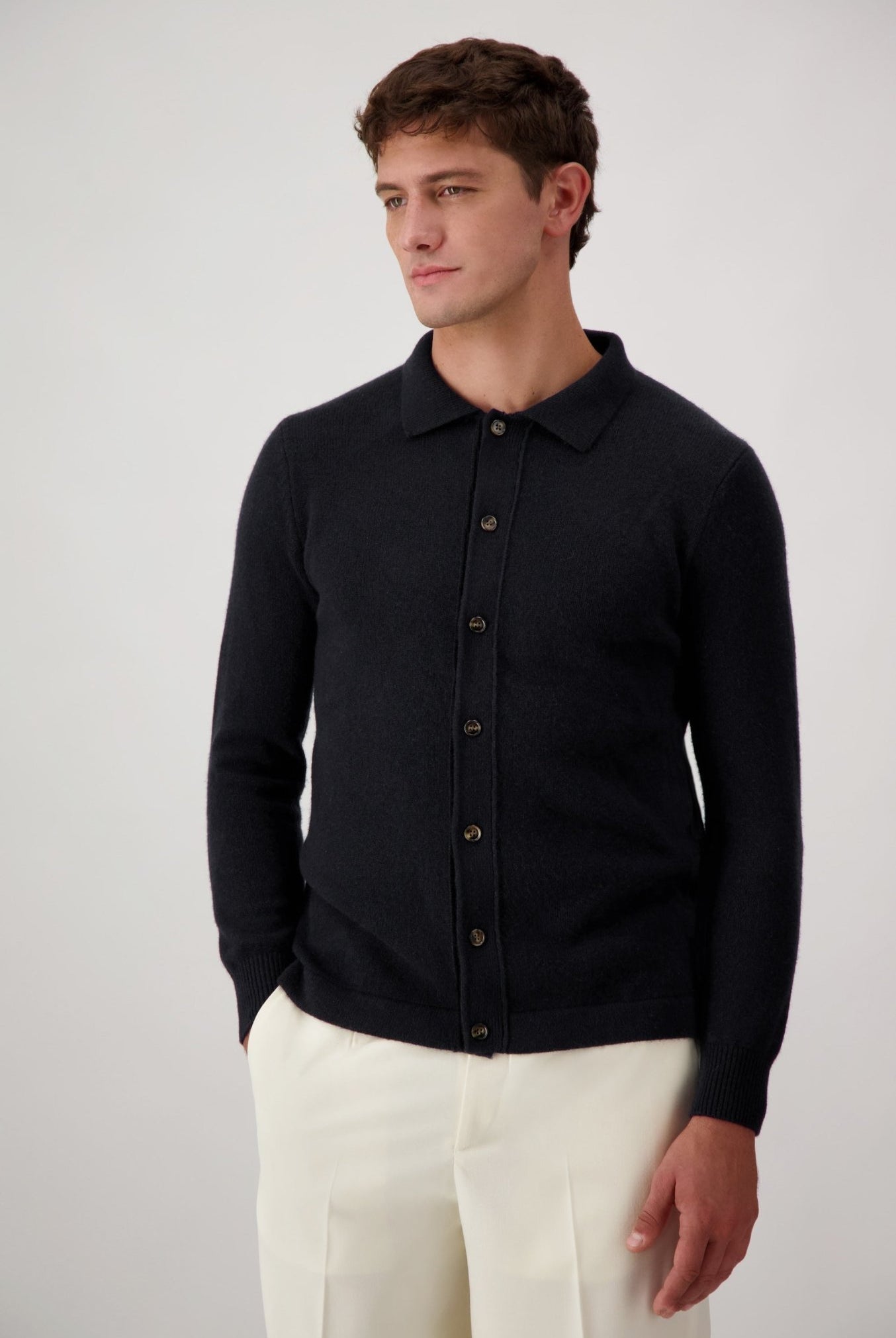 Cardigan Mcllroy In Lana E Cashmere - Maglioni - Autore - Autore