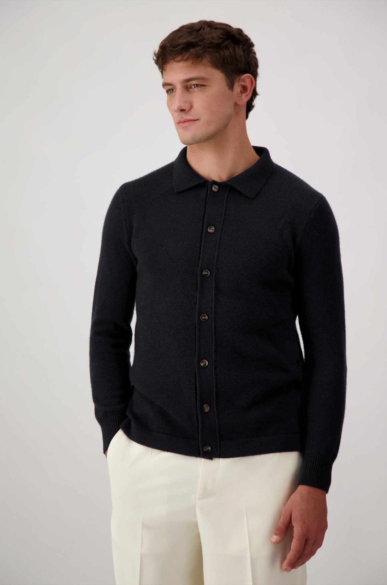 Cardigan Mcllroy In Lana E Cashmere - Maglioni - Autore - Autore