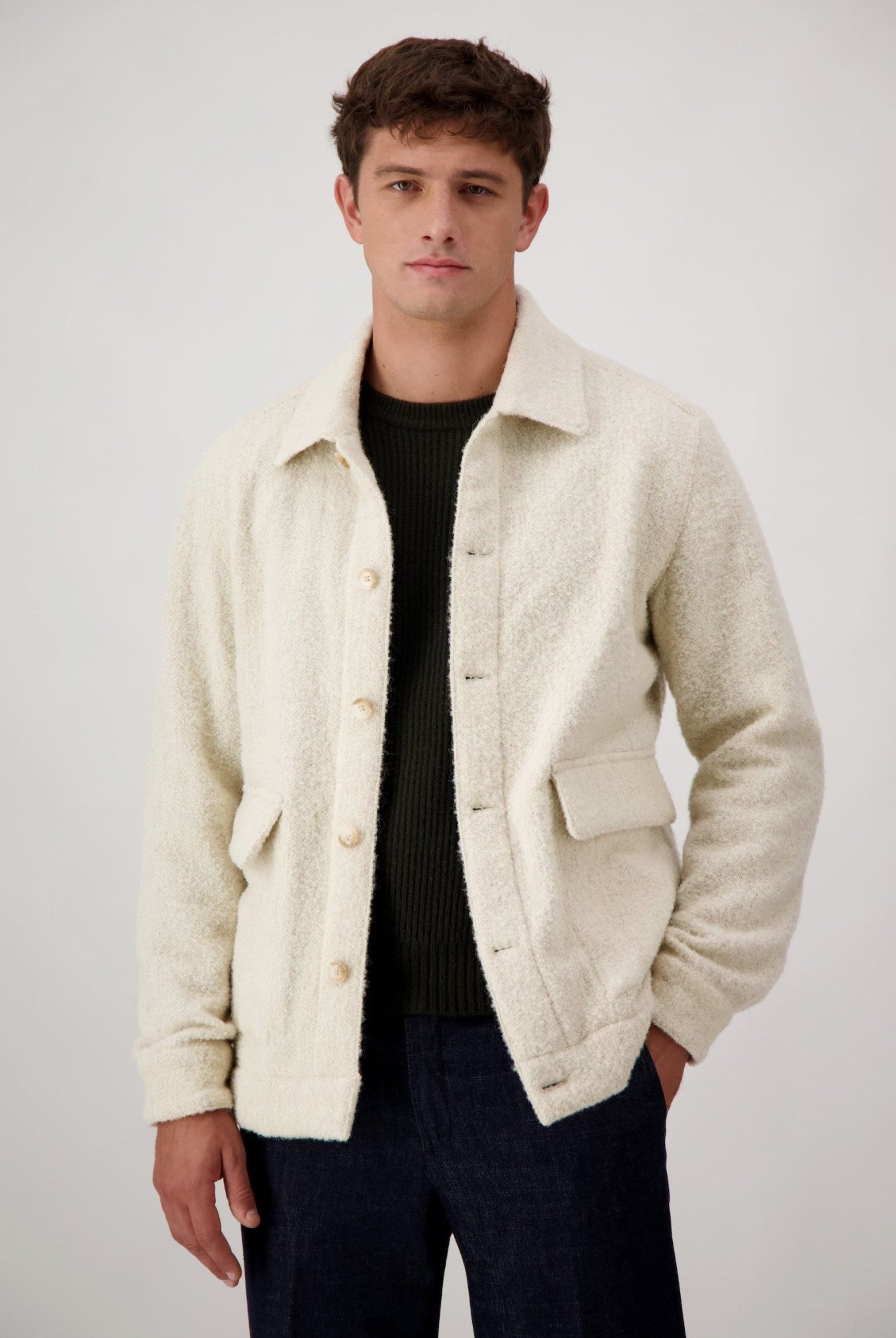 Giacca Craig In Lana Spazzolata - Giacche - Autore - Autore