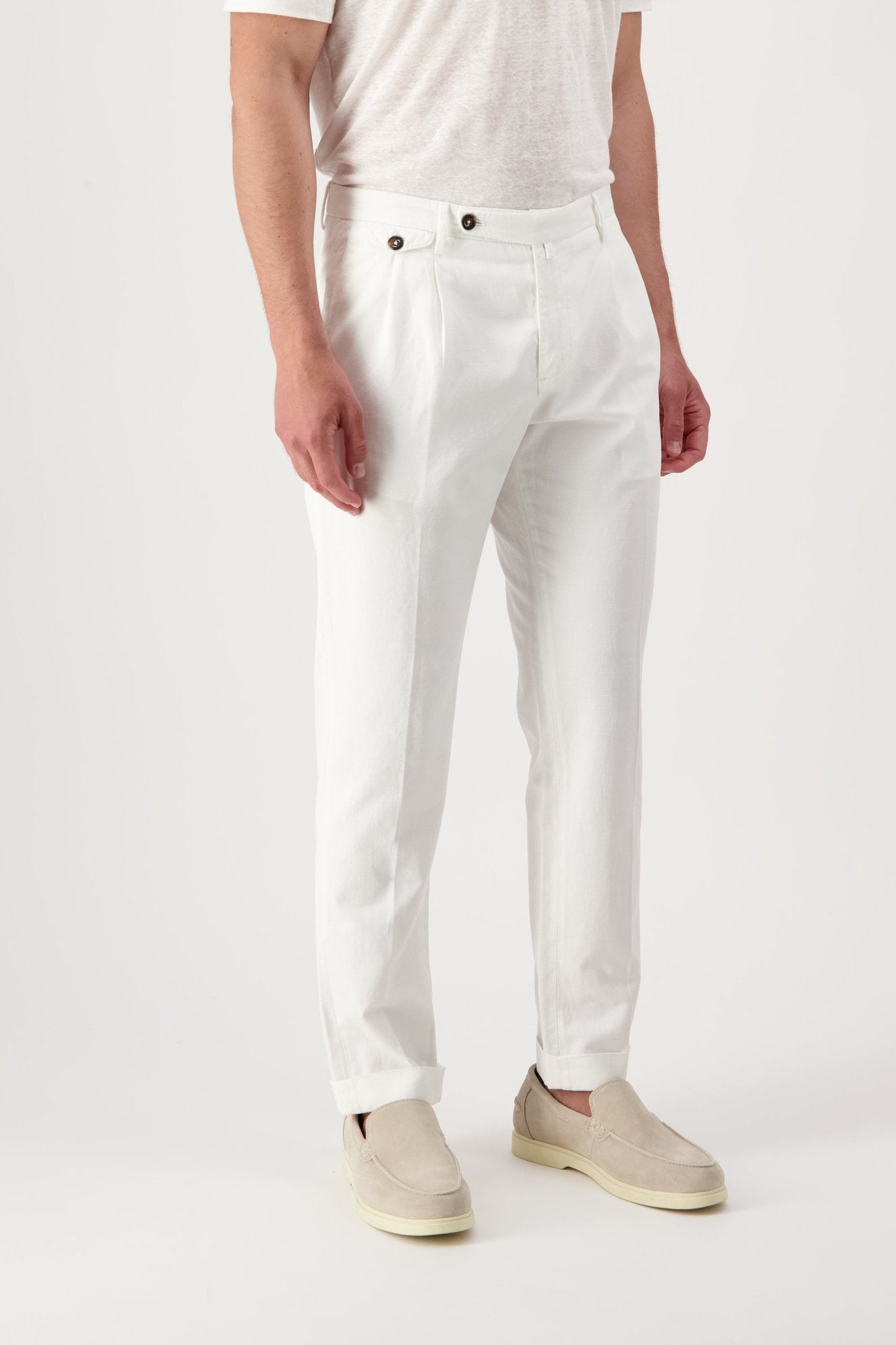 Pantaloni BG02 in Cotone e Lino - Pantaloni - Autore - Autore