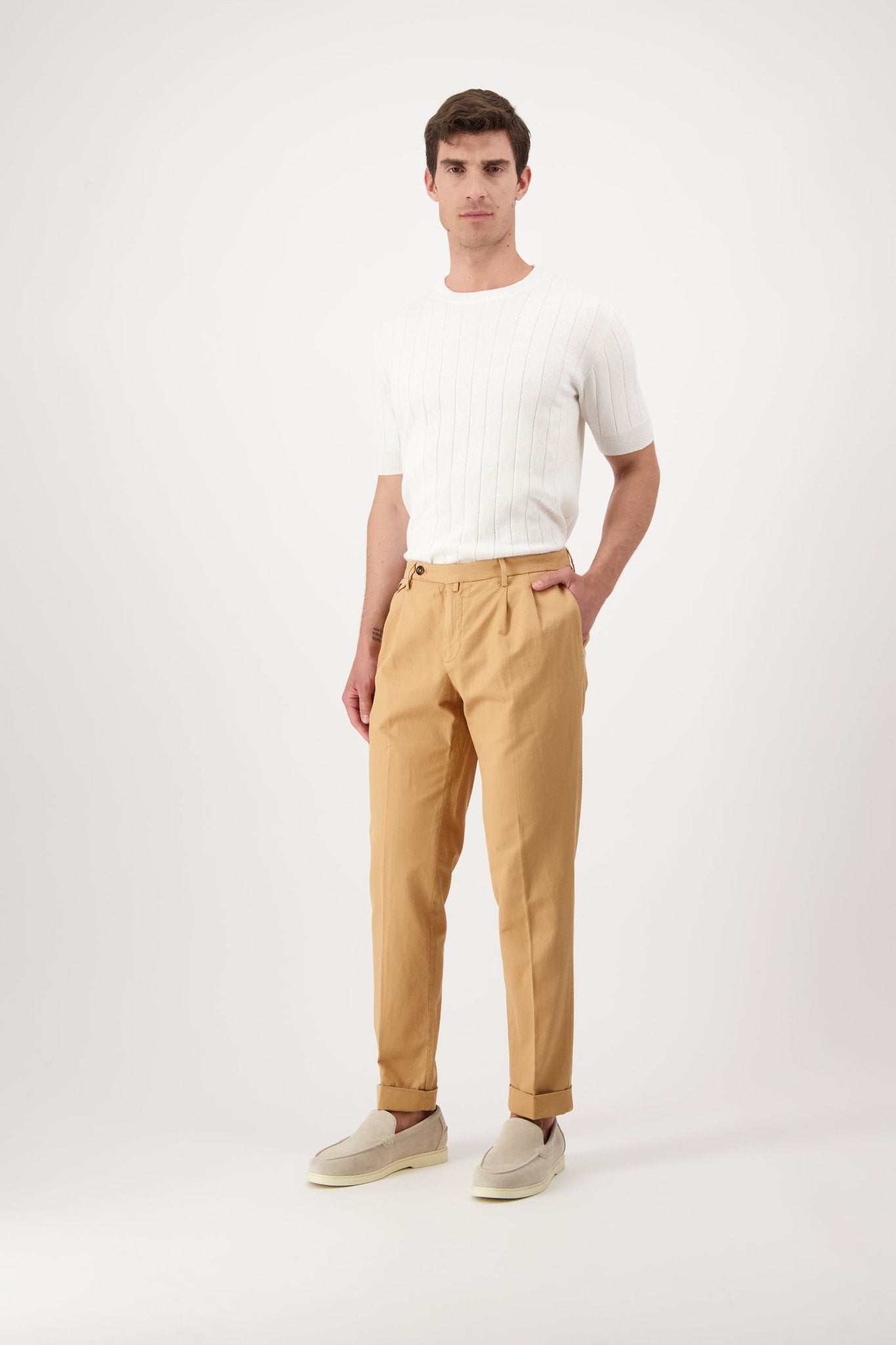 Pantaloni BG02 in Cotone e Lino - Pantaloni - Autore - Autore
