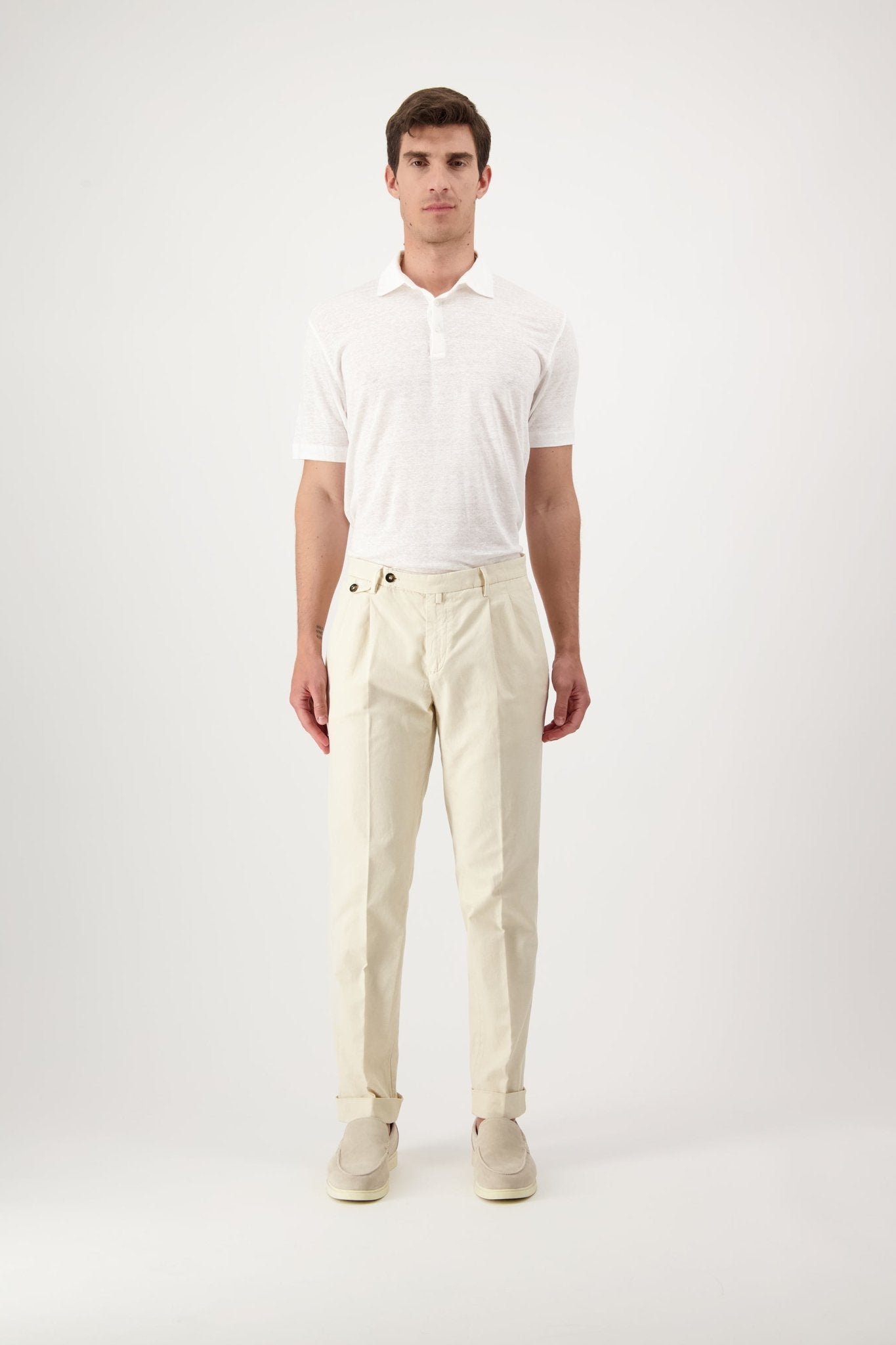 Pantaloni BG02 In Cotone e Lino - Pantaloni - Autore - Autore