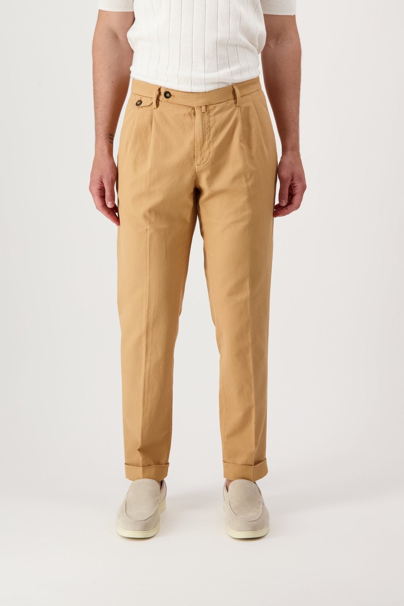 Pantaloni BG02 in Cotone e Lino - Pantaloni - Autore - Autore