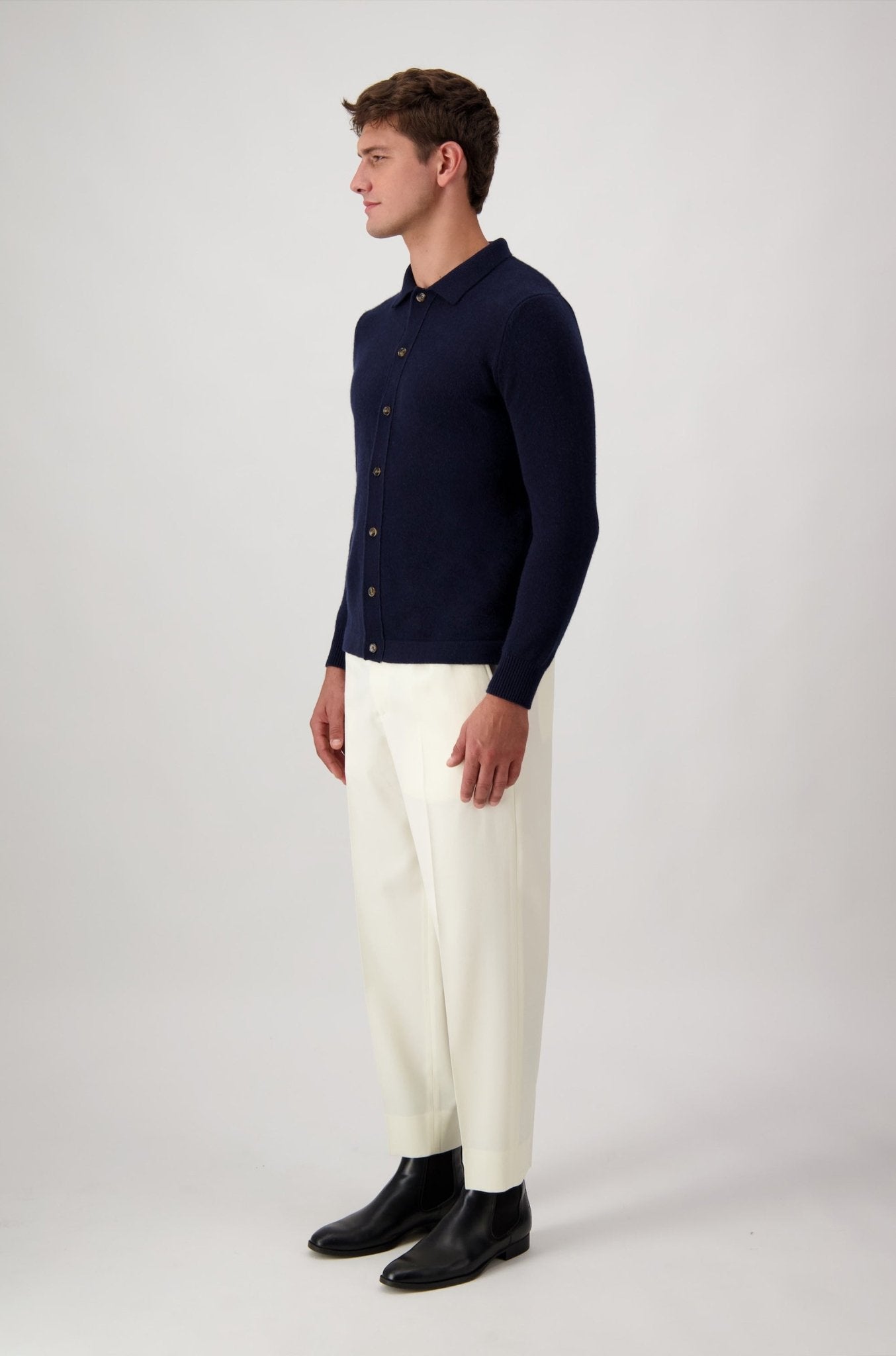 Cardigan Mcllroy In Lana E Cashmere - Maglioni - Autore - Autore