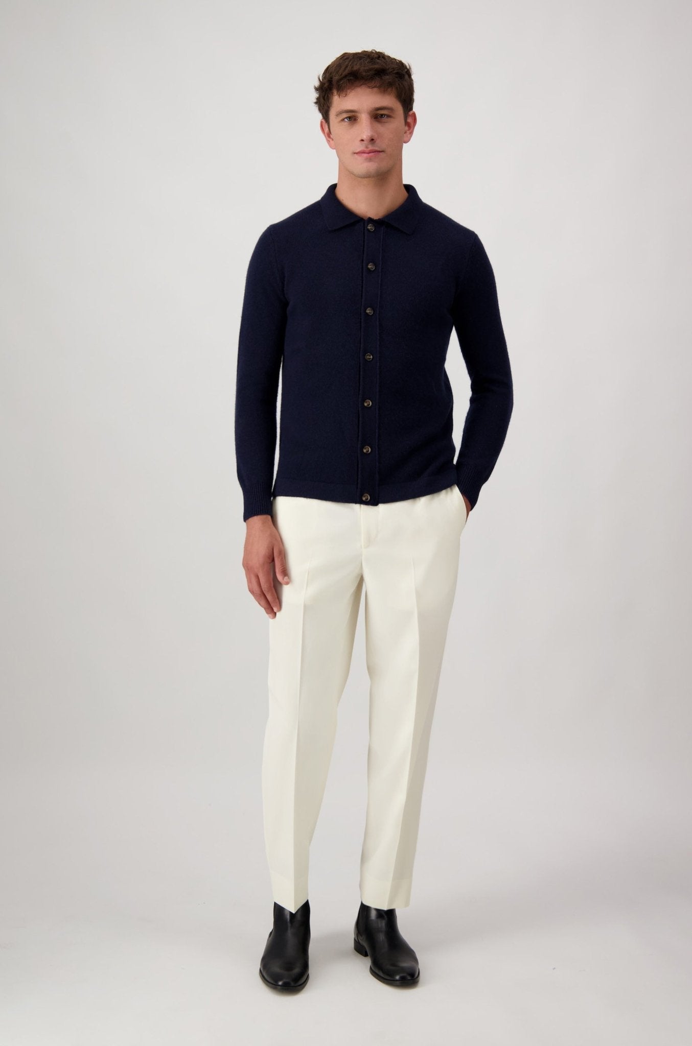 Cardigan Mcllroy In Lana E Cashmere - Maglioni - Autore - Autore