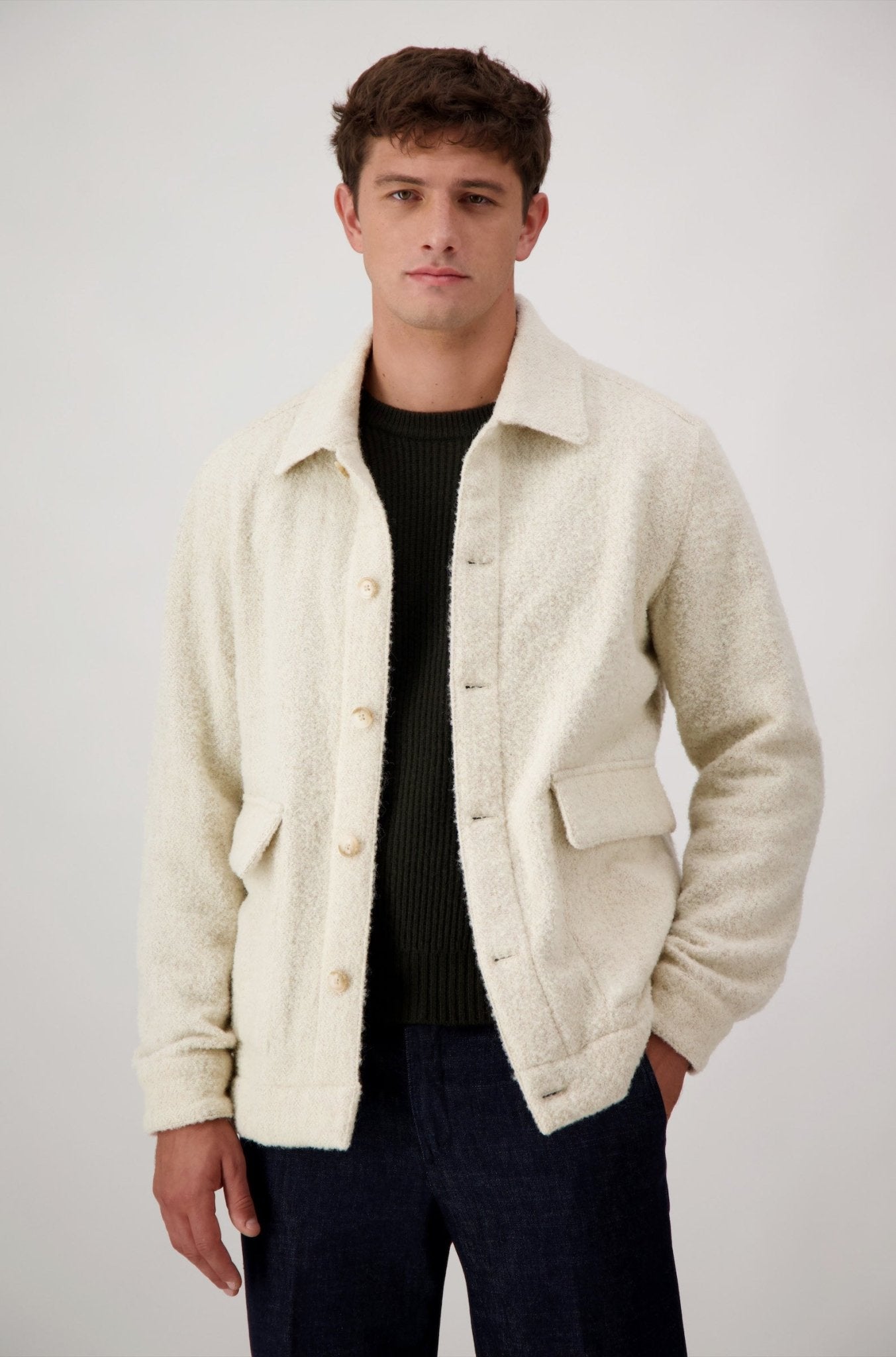 Giacca Craig In Lana Spazzolata - Giacche - Autore - Autore