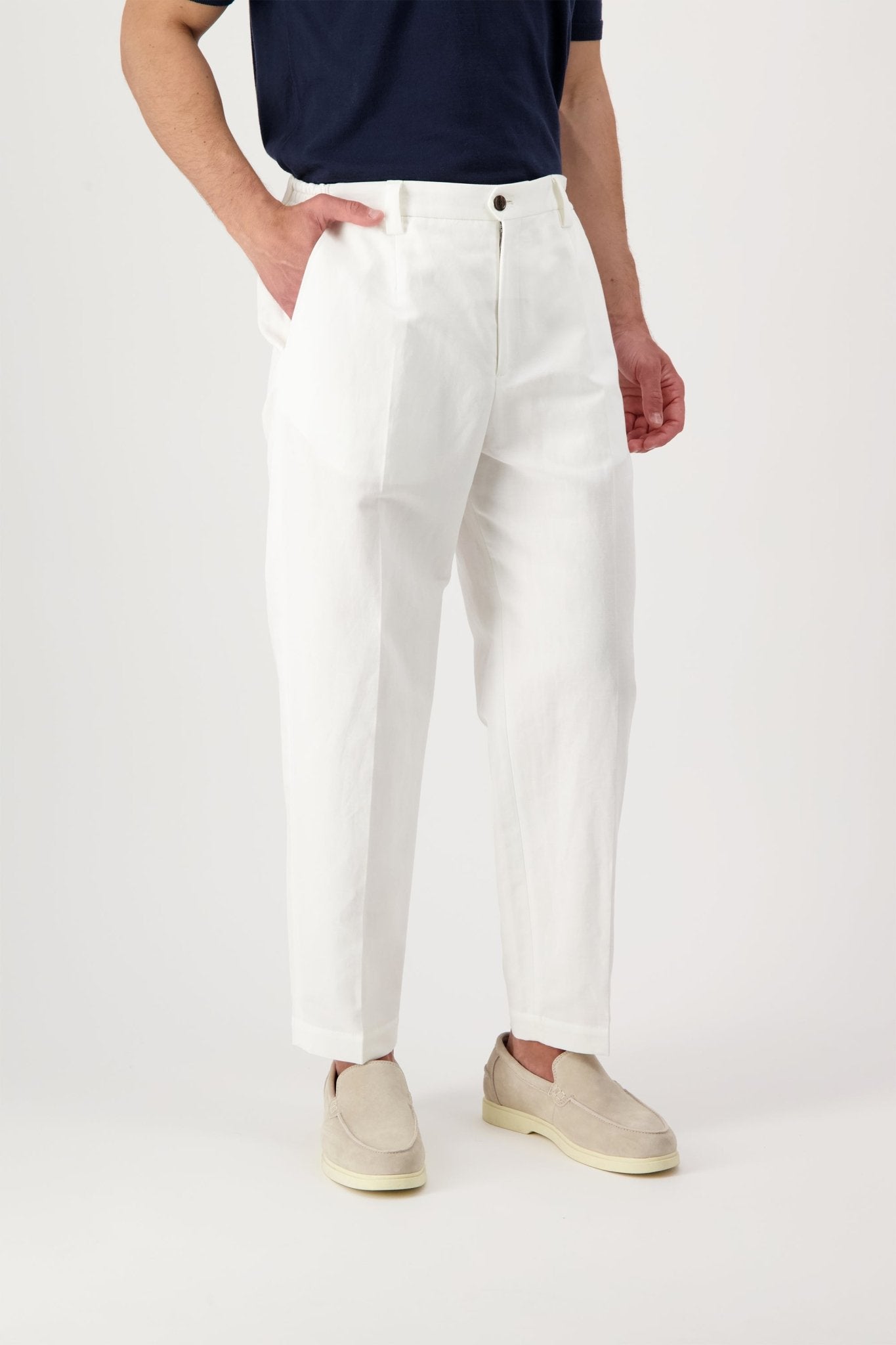 Pantalone Portofinos in Cotone e Lino - Pantaloni - Autore - Autore