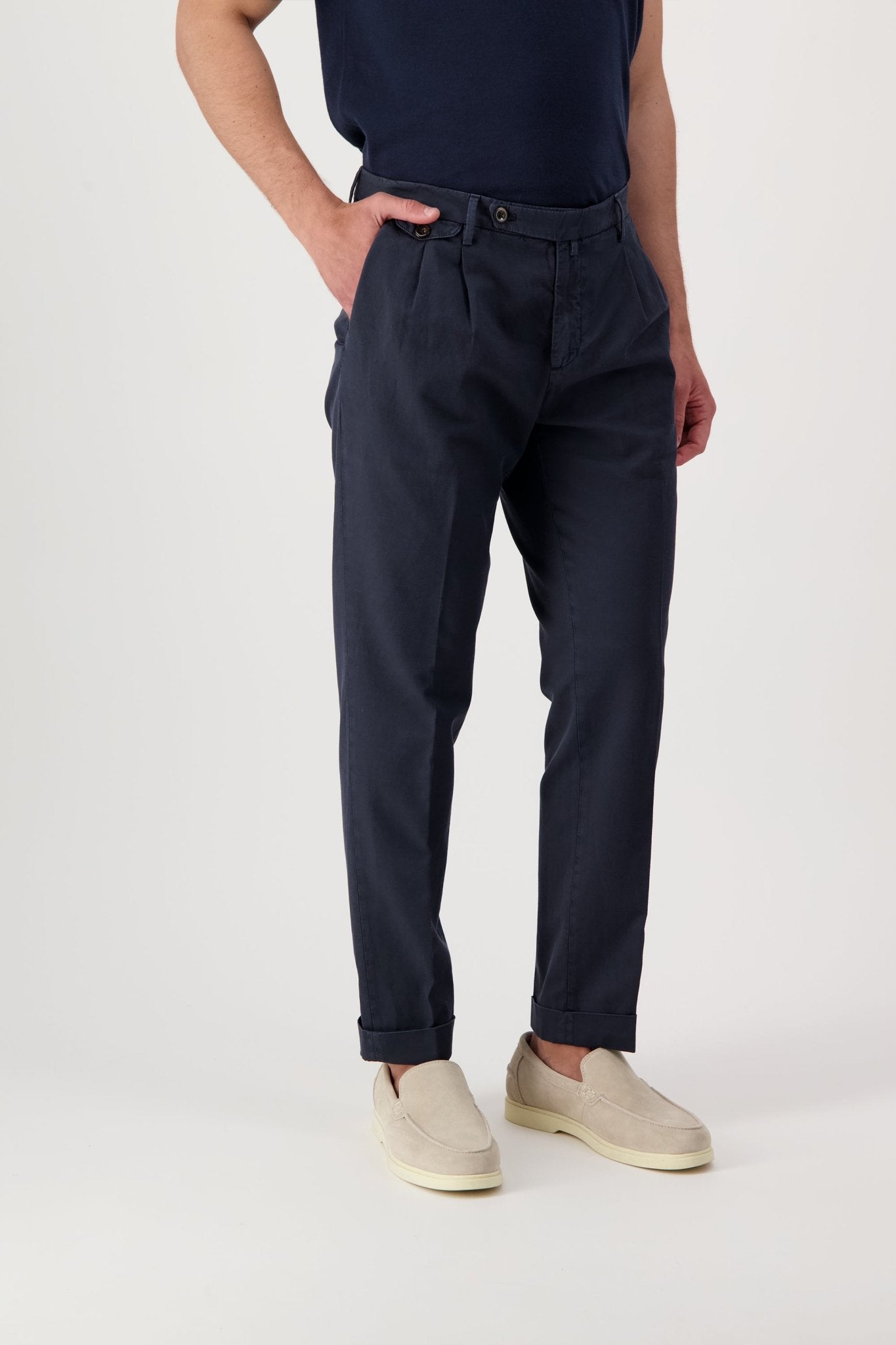 Pantaloni BG02 in Cotone e Lino - Pantaloni - Autore - Autore